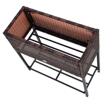 Outsunny Soporte Para Jardinera Exterior Huerto Urbano Con Estante 70x30x70 Cm_4