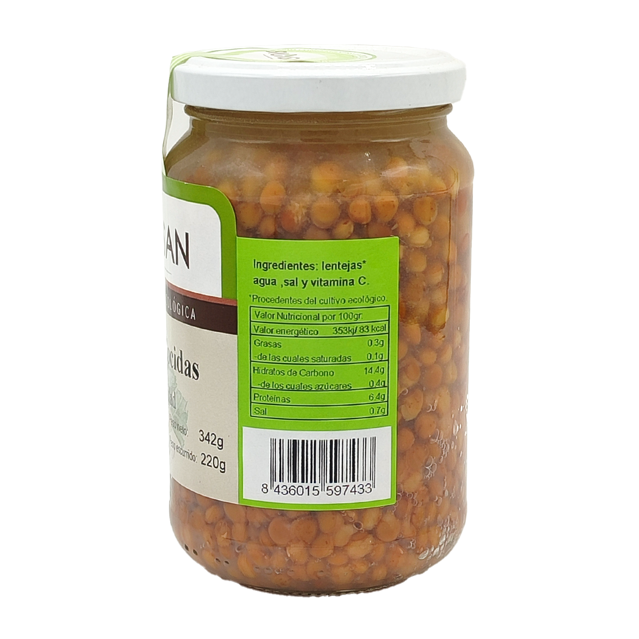 Lentejas Padrinas Cocidas Eco Bionsan 220gr_1