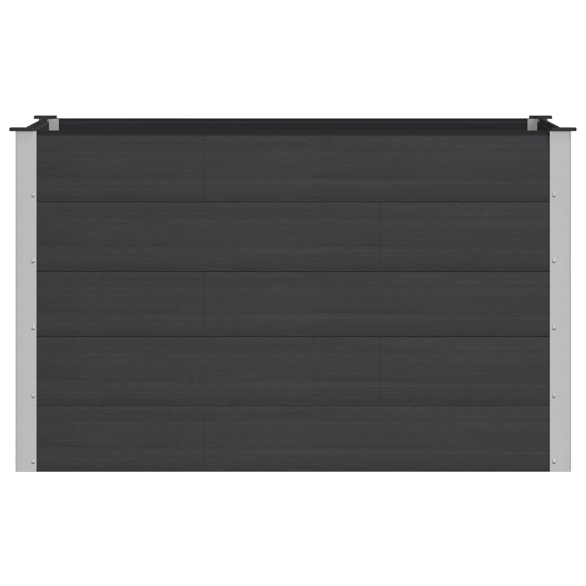 Arriate Elevado Negro 150 X 100 X 91 Cm Wpc Y Aluminio_2