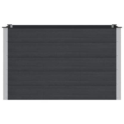 Arriate Elevado Negro 150 X 100 X 91 Cm Wpc Y Aluminio_2