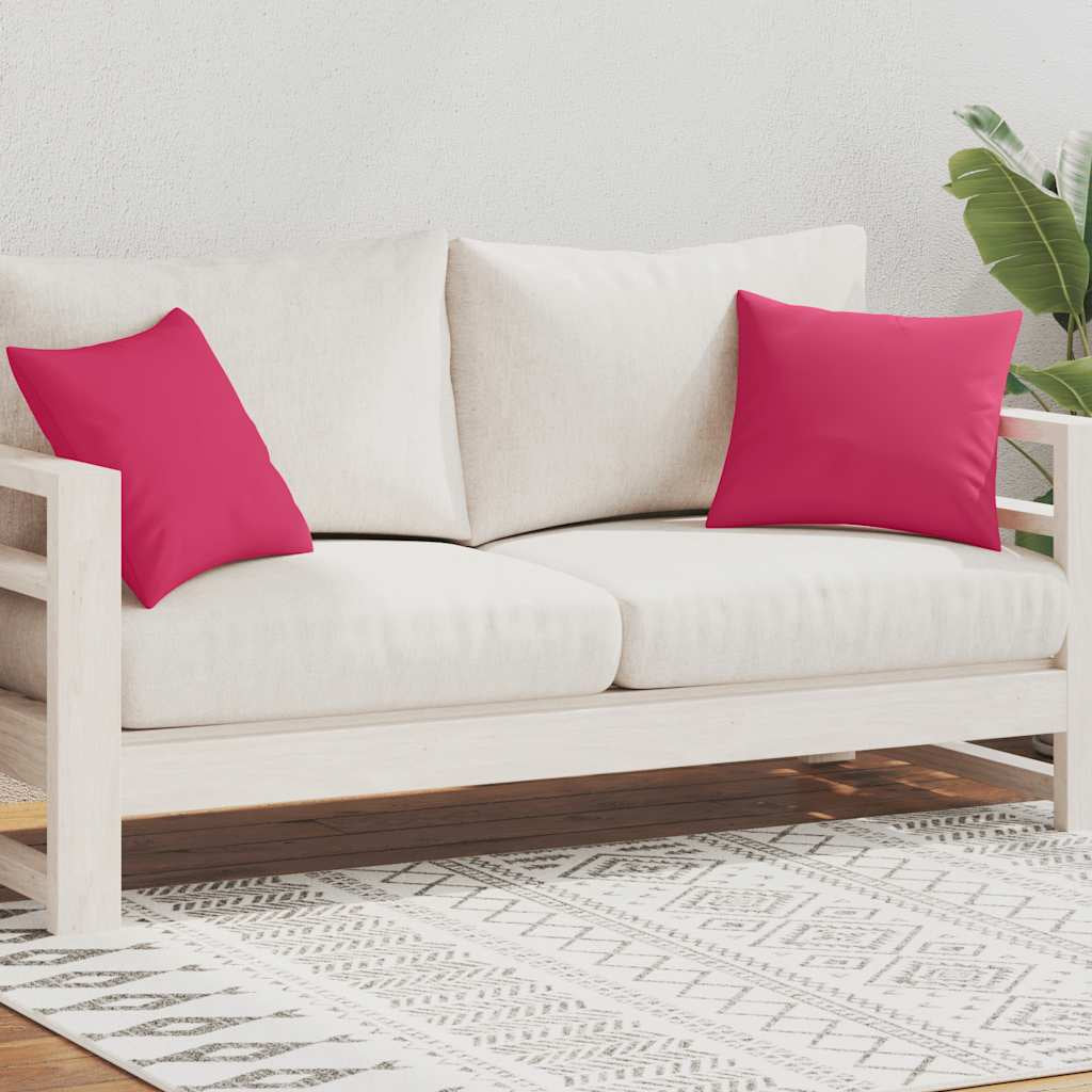 Vidaxl Cojines Para Exteriores 2 Unidades 45x45 Cm Rosa_1