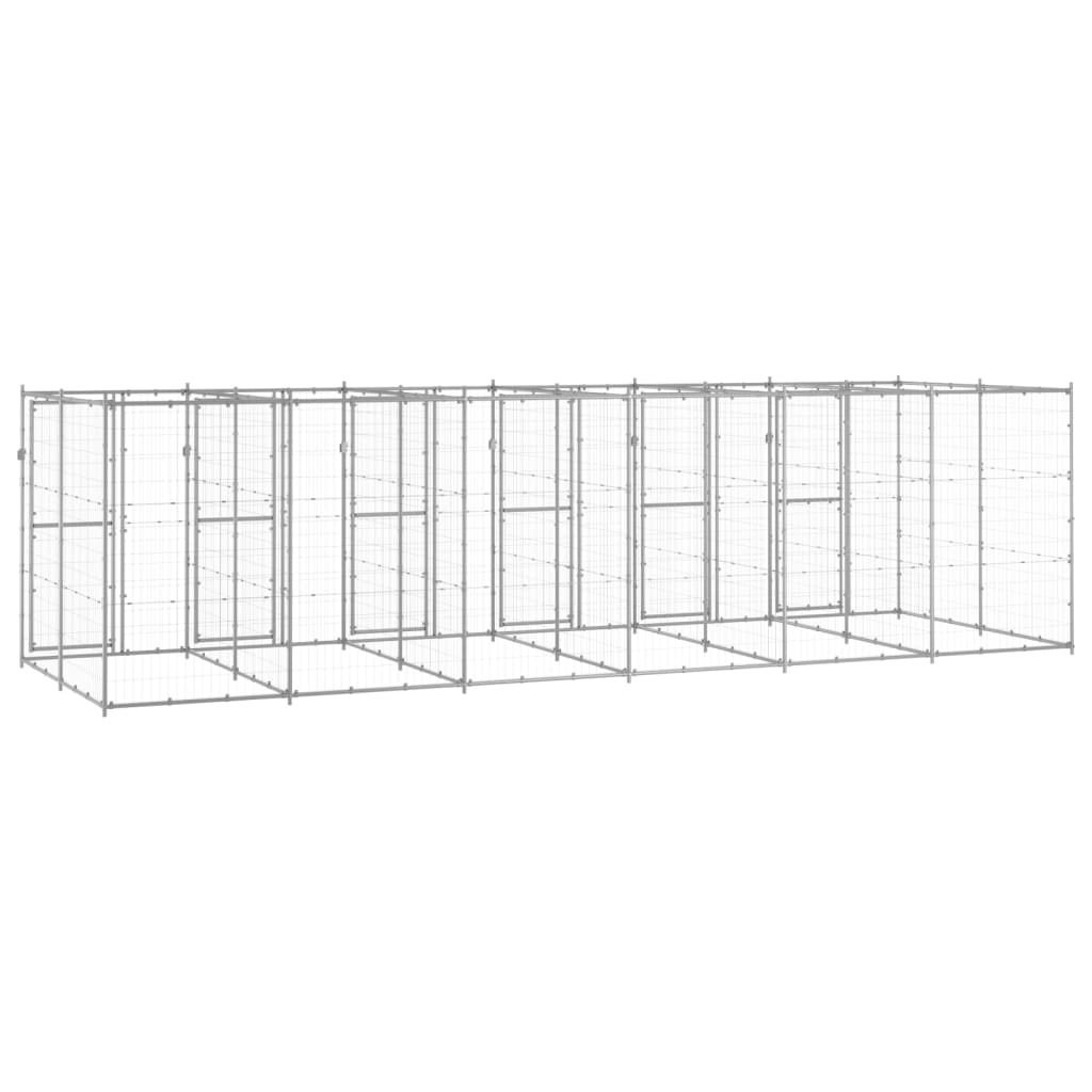 Perrera De Exterior De Acero Galvanizado 14,52 M²_3