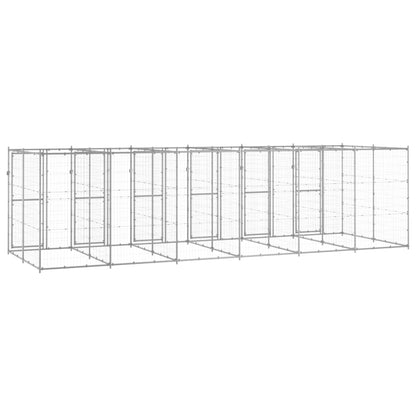 Perrera De Exterior De Acero Galvanizado 14,52 M²_3