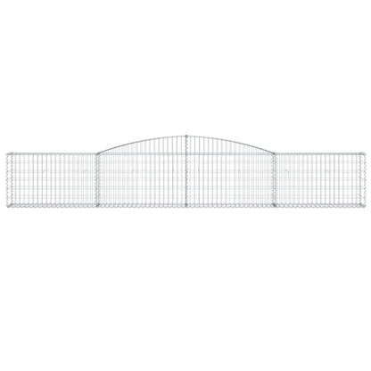 Cestas De Gaviones 20 Uds Forma De Arco Hierro 400x30x60/80 Cm_3