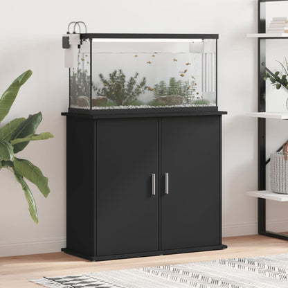 Vidaxl Soporte Para Acuario Madera De Ingeniería Negro 81x36x73 Cm_1