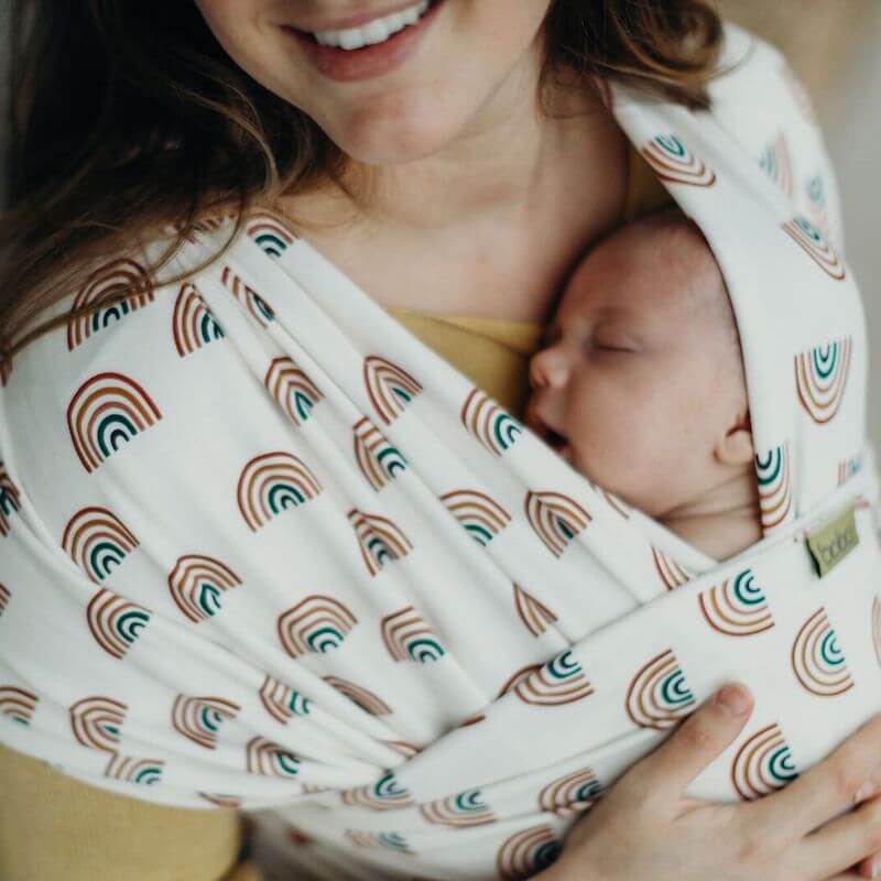 Fular Elástico Portabebé Bambú, Boba Wrap Serenity. Rainbows_2