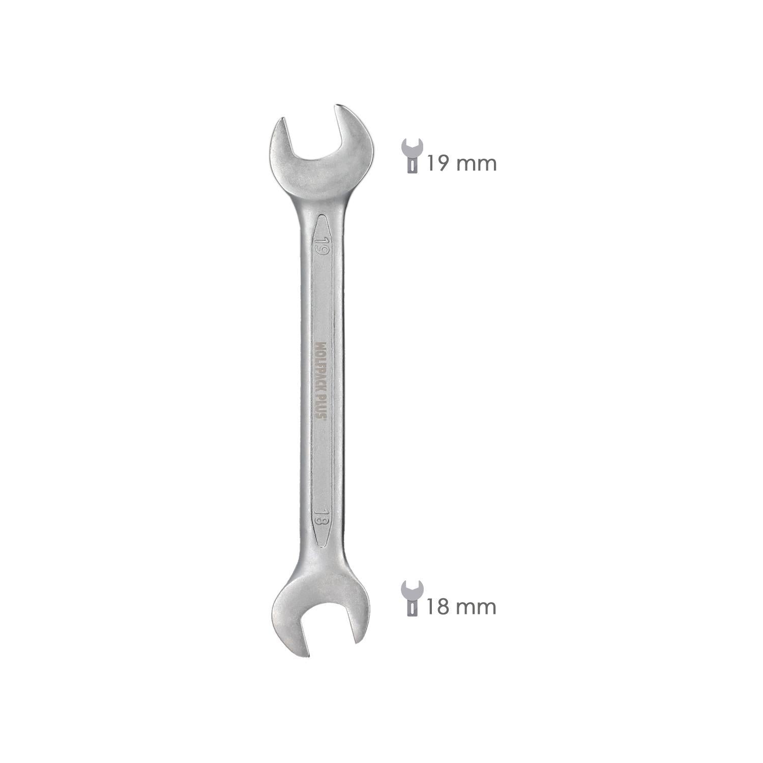 Llave Fija Plus Acero Cromo Vanadio 18x19 Din 3110. Llave Fija, Llave Fija Doble_1