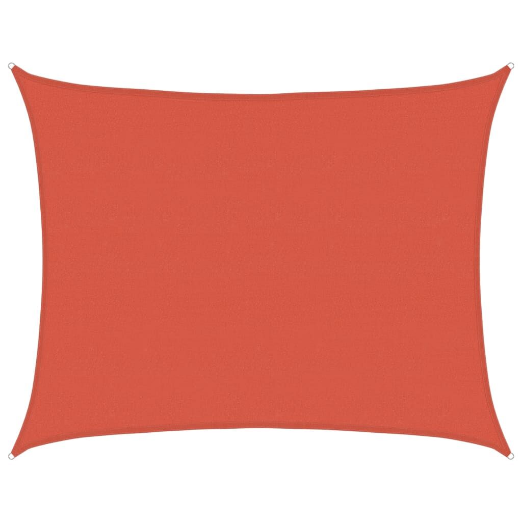 Vidaxl Toldo De Vela Hdpe Terracota 160 G/m² 6x7 M_0