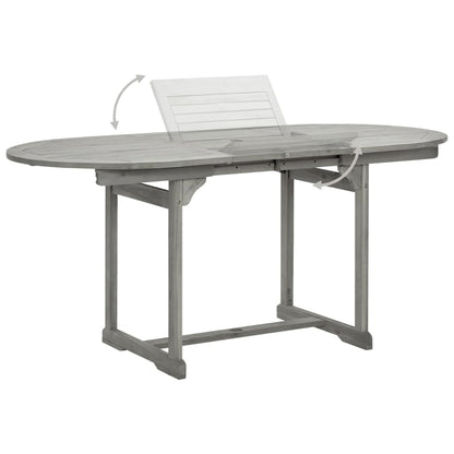 Juego De Comedor Para Jardín 7 Piezas Madera Maciza Acacia / Vetonek_3
