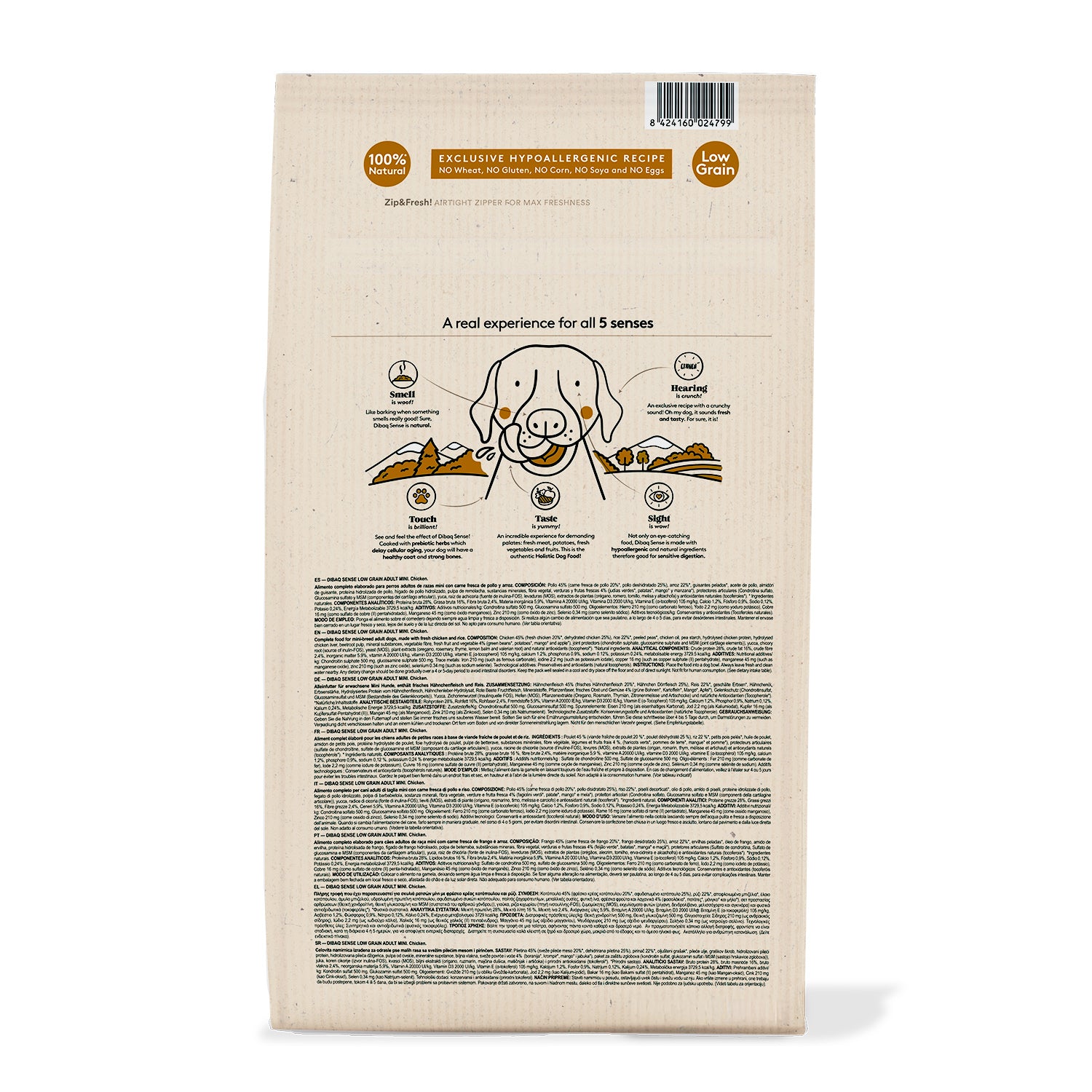 Dibaq Sense Low Grain Pollo Adulto Mini 2 Kg_1
