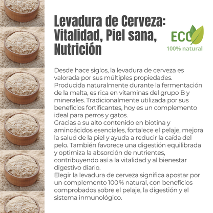 Levadura de cerveza ECO para perros y gatos – Piel y pelaje – 100 g_3