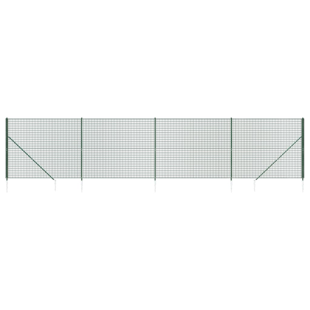 Cerca De Alambre Con Pinchos De Anclaje Verde 1,8x10 M / Vetonek_3