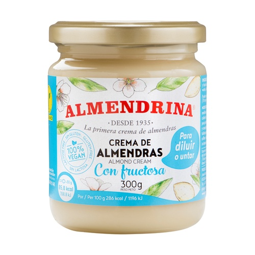 Creme de amêndoa com frutose Amêndoa 300g
