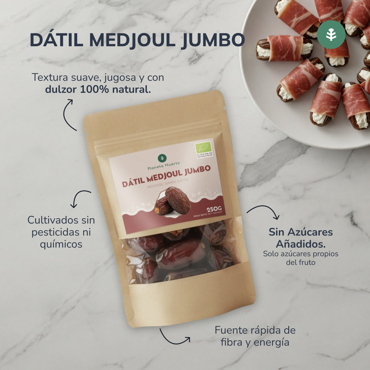 Planeta Huerto jumbo medjoul tâmaras 500 g