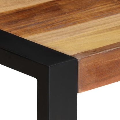 Mesa De Comedor Madera Maciza De Acacia 60x60x75 Cm_1