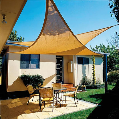 Toldo Vela Sombra Jardin Triangular 3,6x3,6x3,6 Metros Beige_0