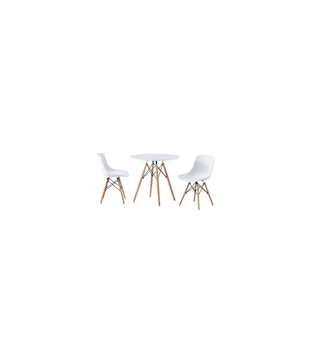 Pack De 4 Sillas Jeff Acabado Blanco, 46cm(ancho) 79cm(altura) 52cm(fondo)_1