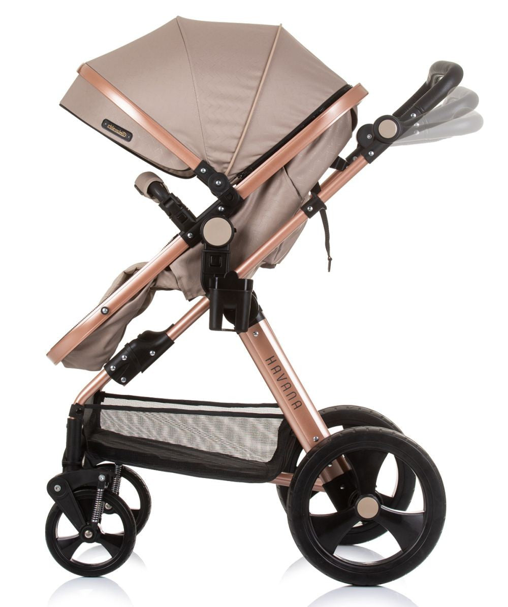 Carrito De Bebé Havana Dúo Convertible Hasta 22 Kg Con Bolso Y Mosquitera Golden Beige_1