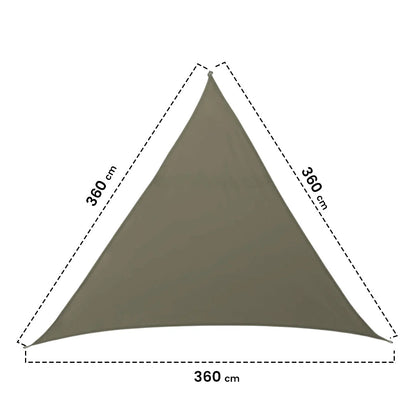 Malla De Sombreo Sunnet Triangular 3,6x3,6x3,6m Beige Nortene_1