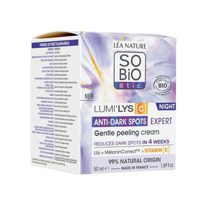 LUMI'LYS [C] CREME DE NOITE ANTI-MANCHAS EXPERT PEELING, SO'BIO, 50 ml