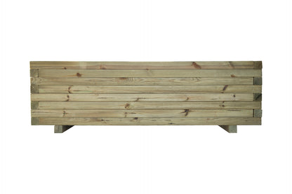Jardinera De Cuadradillo De Madera Autoclave De 100 X 50 X 40 Cm 150l + Bolsa Geotextil_2