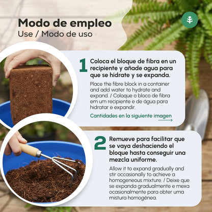 Substrato de Fibra de Coco Planeta Huerto 70 Litros 
