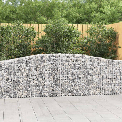 Cestas De Gaviones 10 Uds Forma De Arco Hierro 400x30x80/100 Cm_1