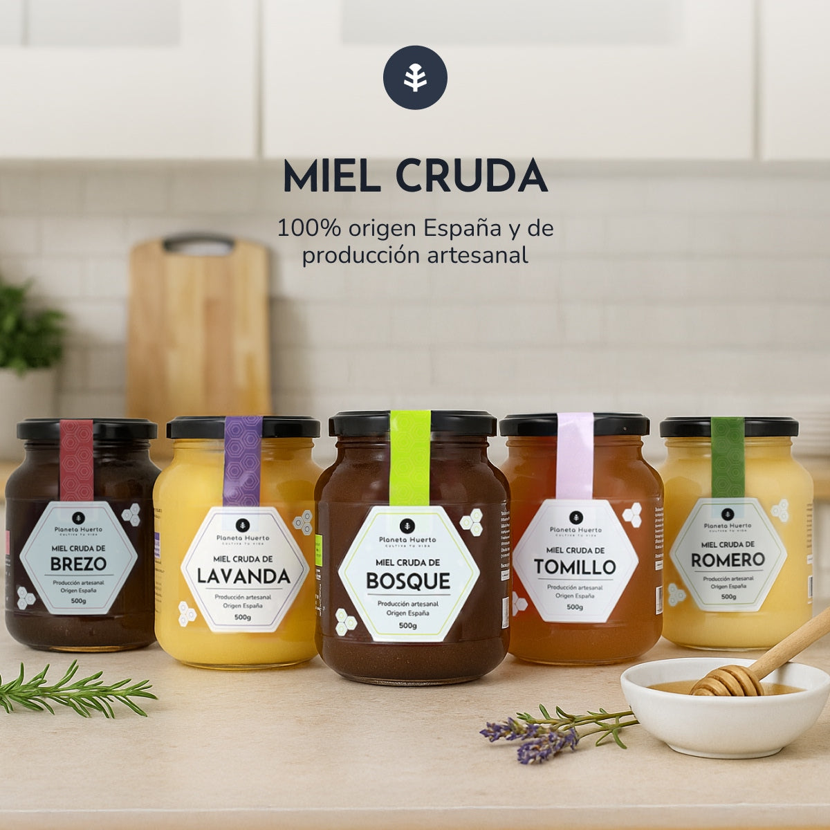 Mel Cru Mil Flores Planeta Huerto 500 gr