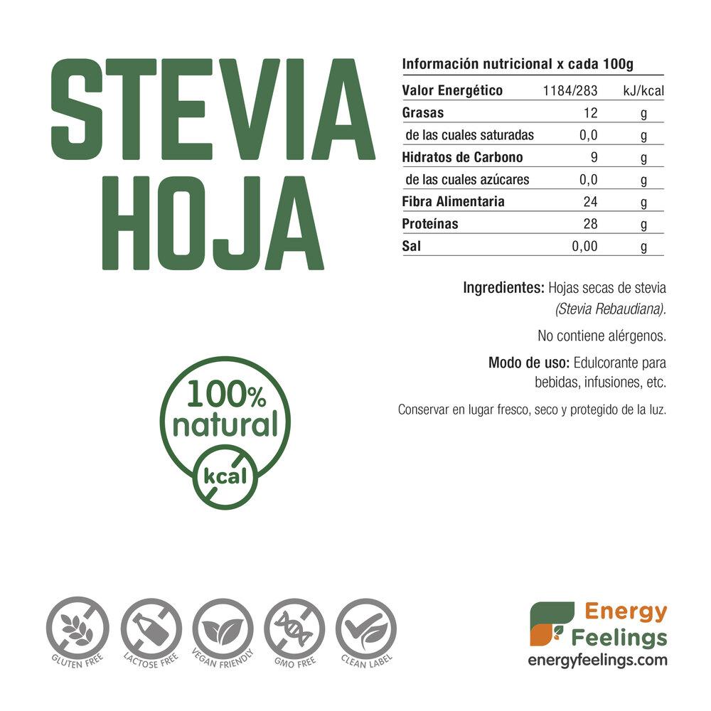 Folha de stévia XL embalagem 1 kg