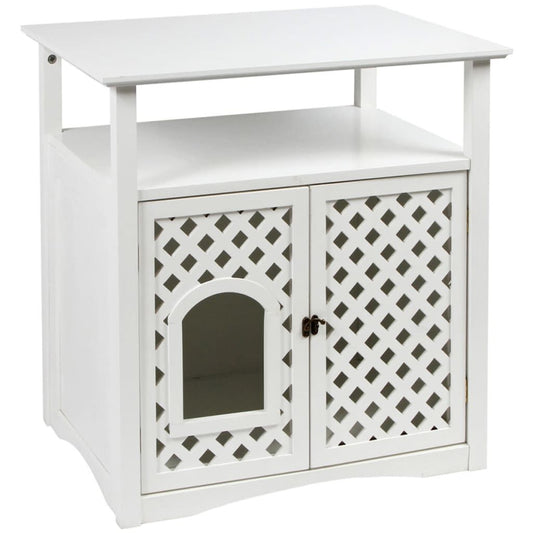 Kerbl Mueble Arenero Para Gatos Helena 64x46x65 Cm Blanco 82662_0