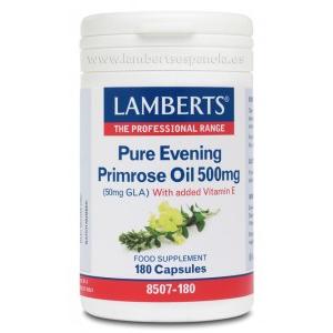 Óleo de Onagra Puro Lamberts 180 cápsulas 500mg