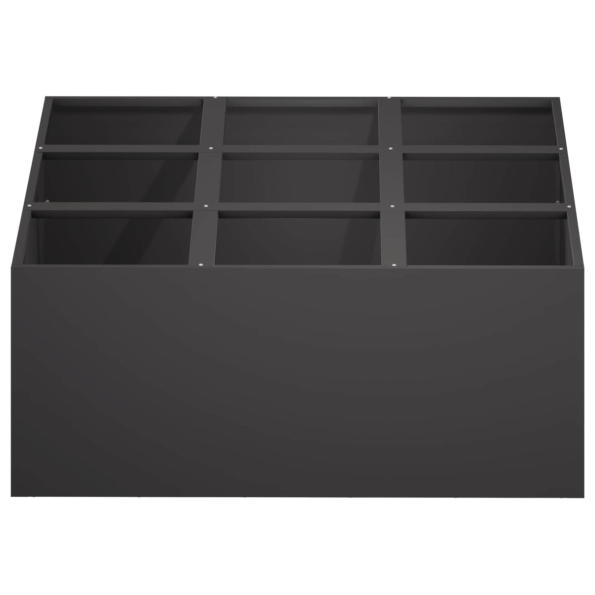 Macetero De Jardín Negro 100 X 100 X 50 Cm_2