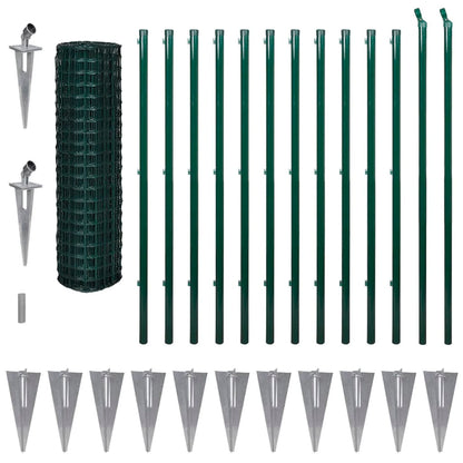 Euro Valla De Acero Verde 25x1,5 M / Vetonek_0