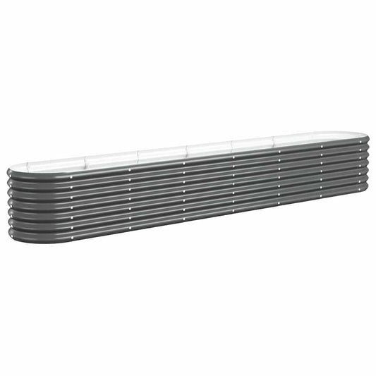 Jardinera Arriate Acero Galvanizado Antracita 260x40x36 Cm_0
