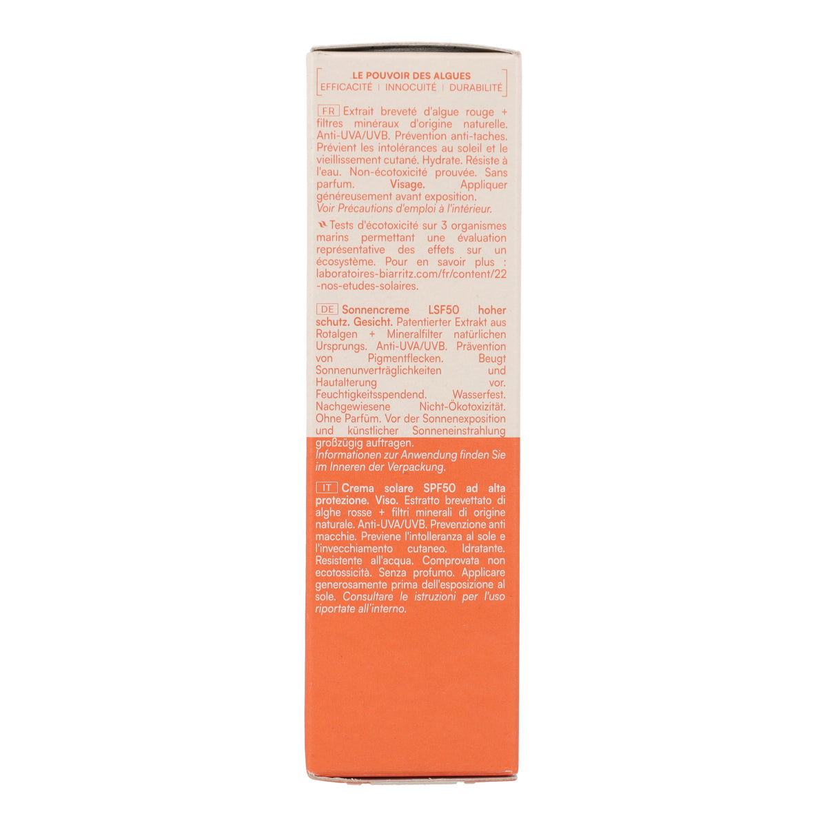 Protetor Solar Facial FPS 50 Biarritz Laboratories 50 ml