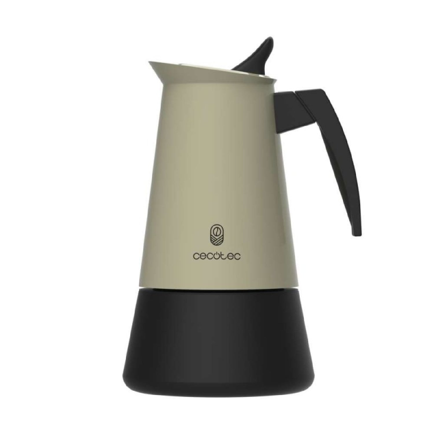 Cecotec Cafetera Italiana Piccolina 200 Green. 100ml, 2 Tazas De Café, Acero Inoxidable, Apta Todas Superficies, Filtro_1