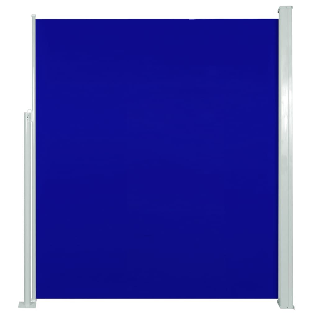 Vidaxl Toldo Lateral Retráctil De Jardín Azul 160x300 Cm_0