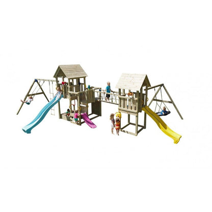 Parque Infantil Masgames Himalaya Puente @bridge: Madera Con Cuerdas._1