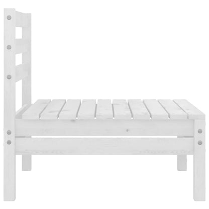Juego De Muebles De Jardín 3 Piezas Madera Maciza Pino Blanco / Vetonek_2