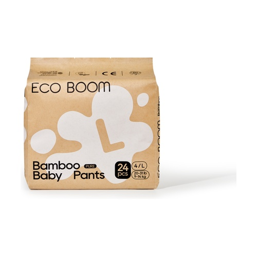 Calças de bambu Pure Ecoboom tamanho L 24 unid.