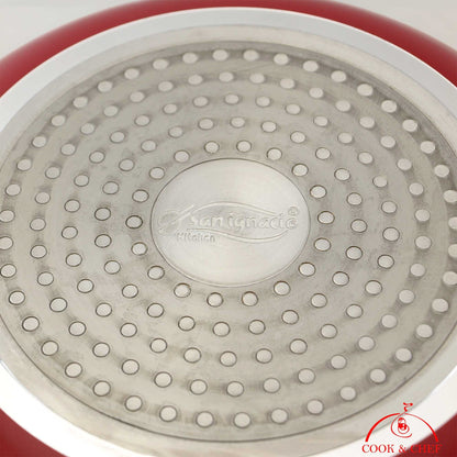 San Ignacio - Top Kitchen Menaje: Pack De 3 Sartenes Con Revestimiento En Mármol Ø16 Cm Ø20 Cm Ø24 Cm