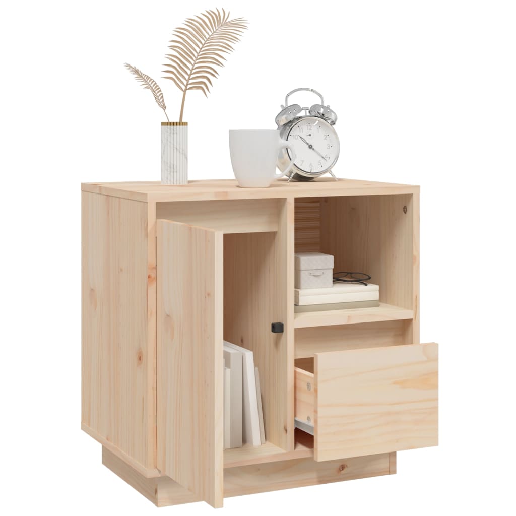 Mesitas De Noche 2 Uds Madera Maciza De Pino 50x34x50 Cm_4
