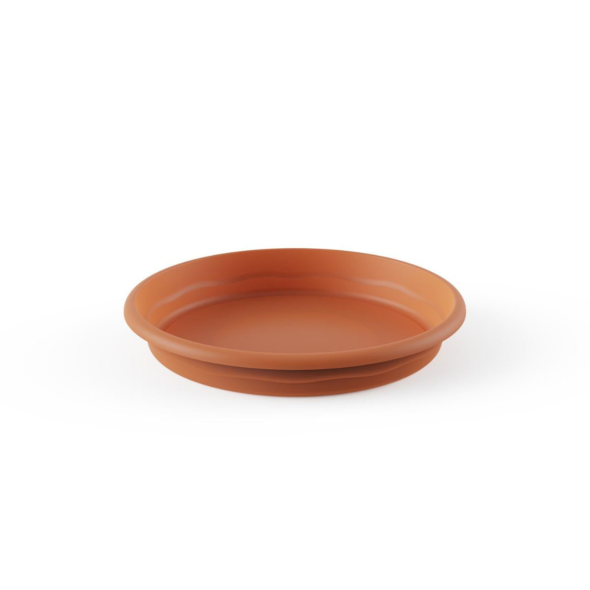 Plato maceta terra color terracota D 20 x 2,8