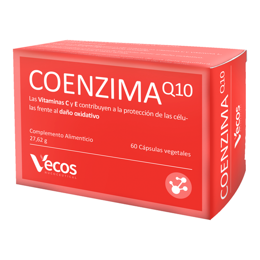 Coenzima Q10 200 Mg Vecos 60 Cápsulas | Energía Celular Y Corazón | Con Vitamina C Y E_0