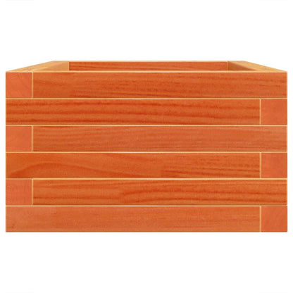 Jardinera De Madera Maciza Pino Marrón Cera 70x40x23 Cm_5