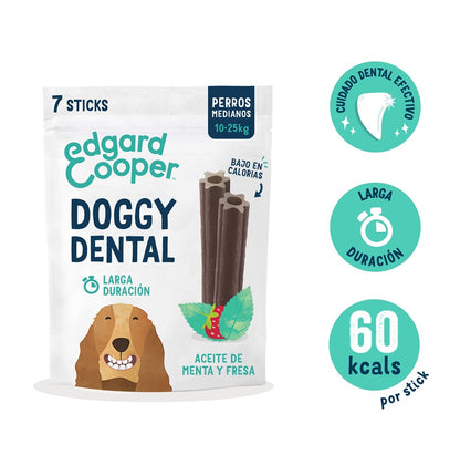 Dental de fresa y menta para perro adulto Edgard &amp; Cooper 175 g