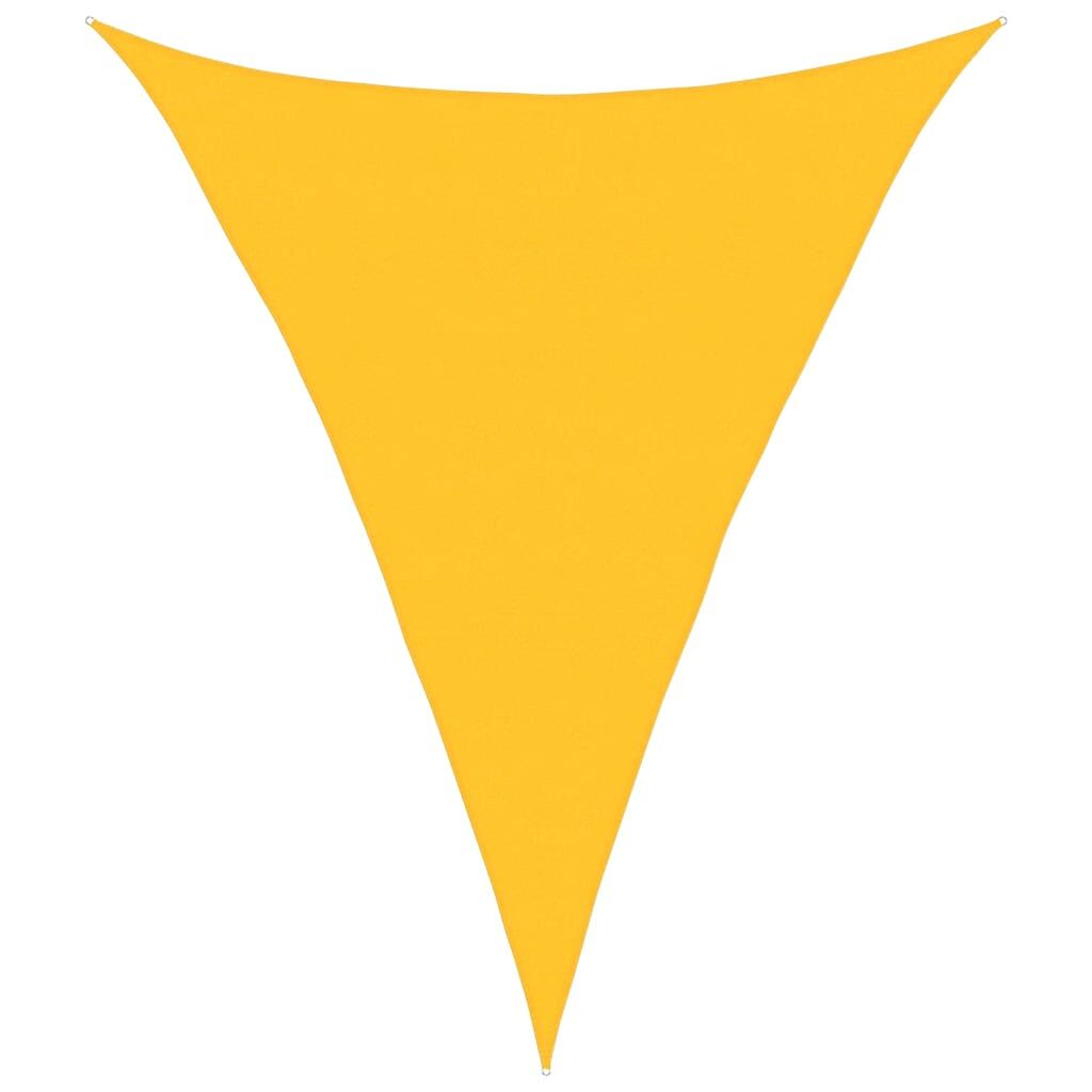 Vidaxl Toldo De Vela Triangular Hdpe Amarillo 160 G/m² 5x6x6 M_0