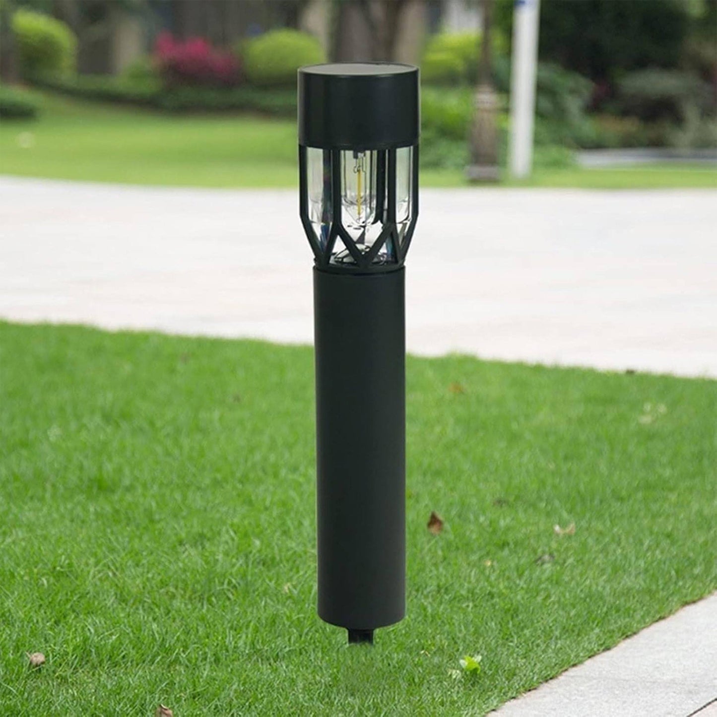 Well Home Farol Solar Para Jardín Con Led Blanco Cálido Y Panel Solar Ø7,2x40cm_3