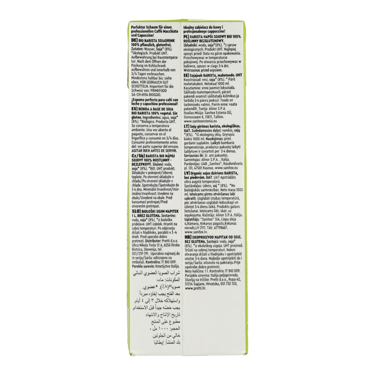 Bebida de Soja Sem Glúten Barista BIO Vitariz 1 L