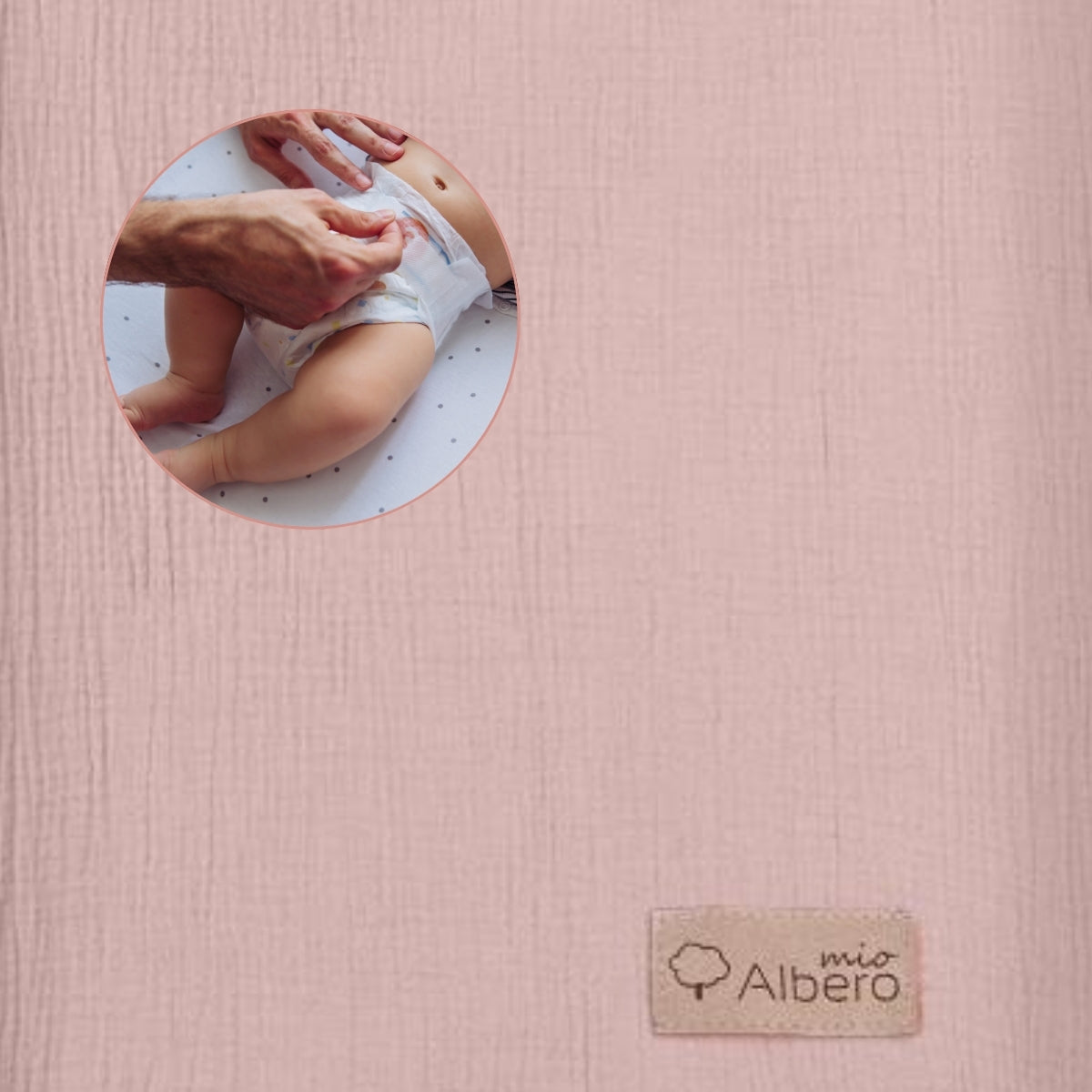 Cotton Color Funda De Cambiador Muselia Algodón 100% Albero Mio | Suavidad Transpirable Para Cambios Más Cómodos_3